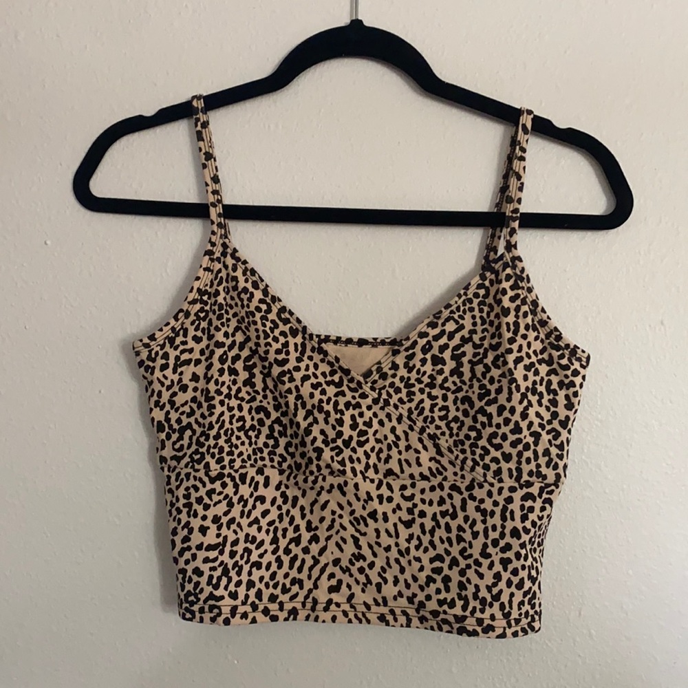 Cheetah print crop top